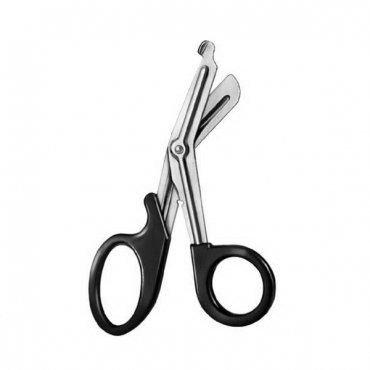 Bandage Scissors black plastic rings