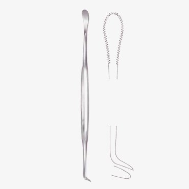Henke Tonsil Dissector, Serrated, 11 mm, 24cm